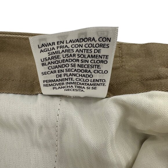 NWT Haggar Mens Tan Pleated Casual Lightweight Chino Shorts Size 42W - Picture 8 of 10